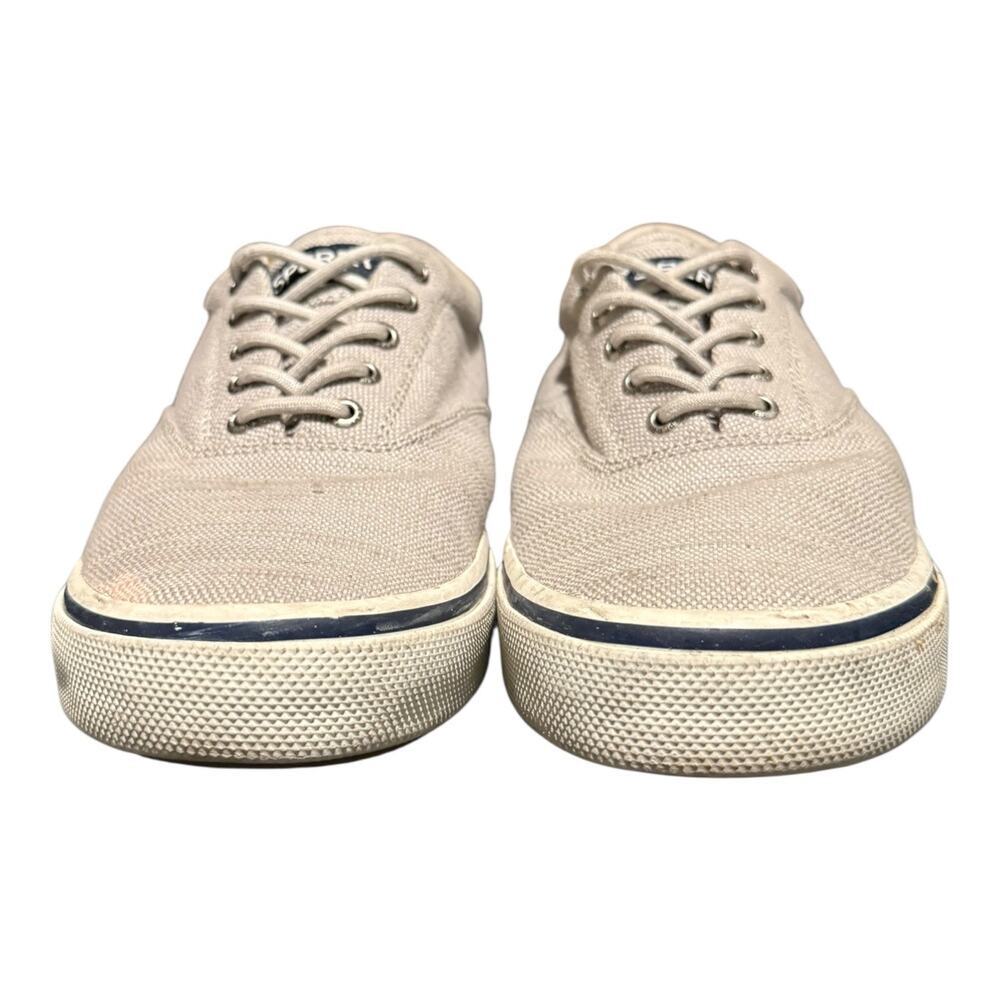 Sperry STS22380 Men’s Size 11 Canvas Sneakers Gray Casual Lace Up Comfort Shoes - Picture 3 of 9